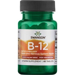 Swanson B12 5000mcg 60 Ταμπλέτες