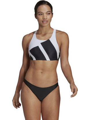Adidas Big Logo Graphic Αθλητικό Γυναικείο Μαγιό Bikini Set Μαύρο H62035