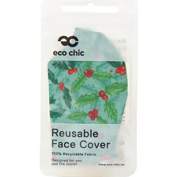 Eco Chic Face Cover Green Holly & Berry M19 1τμχ