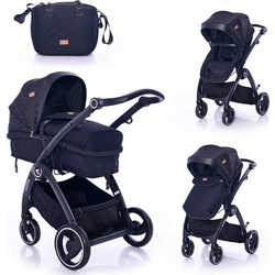 Lorelli Adria Καρότσι Μωρού 2 σε 1 Premium Black