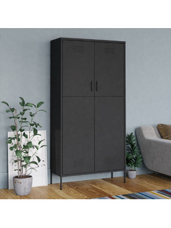 vidaXL Δίφυλλη Ντουλάπα Ρούχων 90x50x180cm 336249
