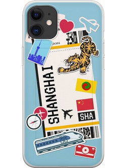 Θήκη Ticket To Shanghai iPhone 11 Flexible TPU (Διάφανη Σιλικόνη)