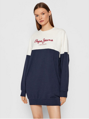 Pepe Jeans Mini Μπλε Φόρεμα PL952987-594