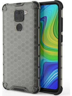 Honeycomb Armor Back Cover Composite Black (Xiaomi Redmi Note 9)