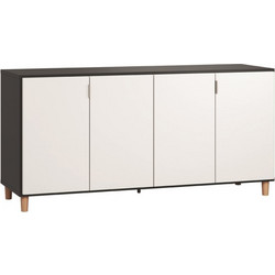 Μπουφές Simple-Μαύρο - Λευκό