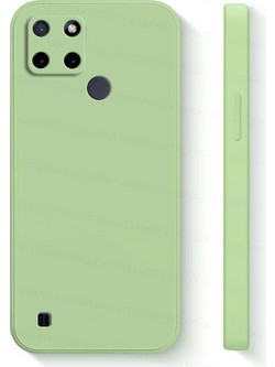 Bodycell Square Liquid Silicone Θήκη Σιλικόνης Realme C21Y / C25Y Light Green