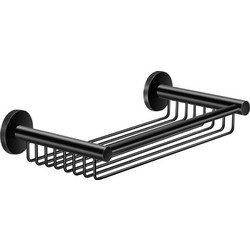 Sanco Twist M116-14343 Σπογγοθήκη με δύο στηρίγματα Black Mat