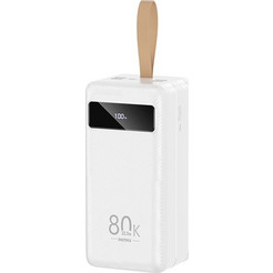 Remax RPP-266 Power Bank 80000mAh 22.5W με 4 Θύρες USB-A Quick Charge 3.0 White