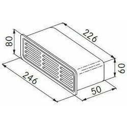 Franke Περσίδα σταθερή πλακέ AG 25/5 R 7612319446085