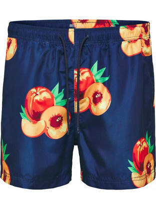 Selected Swim Ανδρικό Μαγιό Σορτς με Σχέδια Navy Μπλε 16067678