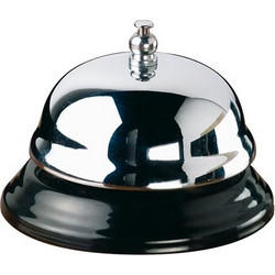 Κουδούνι υποδοχής reception Inox φ10cm Leone c422657