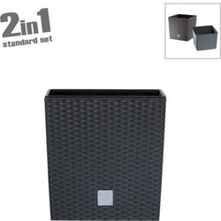 MarHome Rato Low Κασπώ Ανθρακί 32x32x32.5cm 1/3KIB