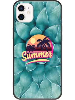 Θήκη Summer iPhone 12 mini Black TPU (Μαύρη Σιλικόνη)