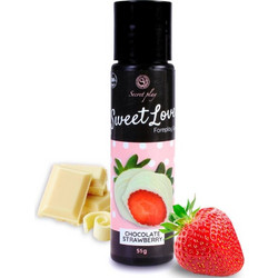 Secret Play Sweet Love Foreplay Strawberry & White Chocolate Λιπαντικό Gel Νερού Κόλπου & Πρωκτού 60ml