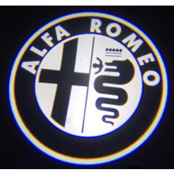 UNIVERSAL LED Λογότυπα πόρτας (προτζεκτόρες - 2 τεμάχια) Alfa Romeo (Visual 1)