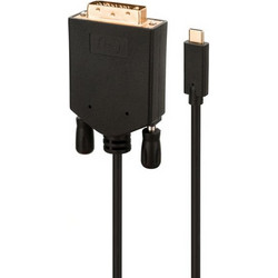 POWERTECH καλώδιο USB Type-C σε DVI CAB-UC050, Full HD, 2m, μαύρο CAB-UC050
