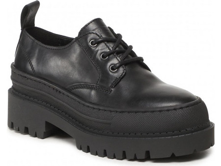TOMMY JEANS Foxing Leather Shoes - Black