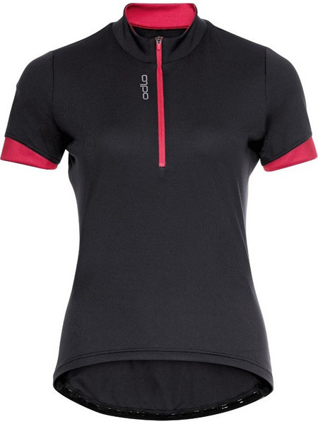 Odlo Cycling Essential 1/2 Zip Γυναικεία Ποδηλατική Μπλούζα (411971/60270 Μαυρο
