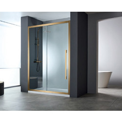 Devon Noxx Slider 1 Σταθερό+1 Συρόμενο Φύλλο 162-165 εκ. Bronze Brushed PVD SLN160C-221+2τεμ.Ν3/200-221