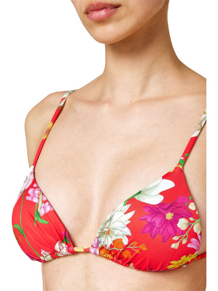 Sundek Bikini Top Τριγωνάκι Floral Φούξια GW272KTL36RO-690RO