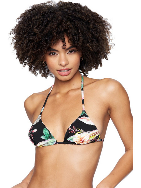 Hurley Bikini Top Τριγωνάκι Floral Μαύρο HT1150-104