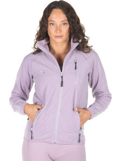 Venimo Lisa 2 Γυναικεία Ζακέτα Φούτερ Κοντή με Φερμουάρ Λιλά 17-22200702-0V4