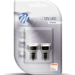 M-tech P21W LED 19xSMD2835 12V 2τμχ