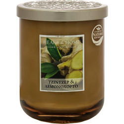 Heart and Home - Heart & Home Κερί Μεγάλο Λεμονόχορτο και Τζίντζερ 340γραμ. (276800601)
