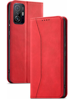 Bodycell Pu Leather Book Case Red (Xiaomi 11T / 11T Pro)