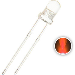 10pcs Transparent Led 3mm - Orange