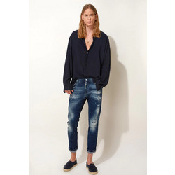 Stefan Ανδρικό Τζιν Παντελόνι Slim Εφαρμογή Μπλε 2004-SS22