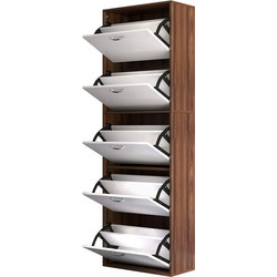 HOMCOM Παπουτσοθήκη Ξύλινη 60x28x189cm 833-326