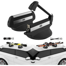Cruz Μπάρα Σκί 940-294 Μαγνητική για 3 Ζεύγη Σκι ή 2 Snowboard