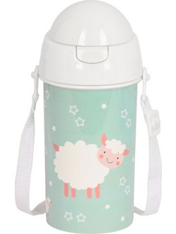 Safta Ovejita Παιδικό Παγούρι BPA Free με Καλαμάκι Πράσινο Mint 500ml