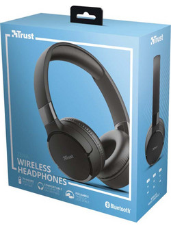 Trust Zena Ενσύρματα & Ασύρματα Bluetooth Ακουστικά On Ear Μαύρα