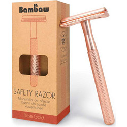 Bambaw Pink Metal Safety Ξυραφάκι με Ανταλλακτικές Κεφαλές
