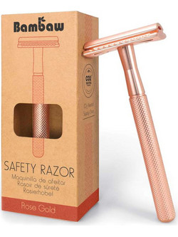 Bambaw Pink Metal Safety Ξυραφάκι με Ανταλλακτικές Κεφαλές