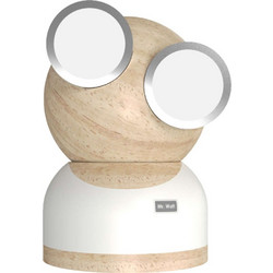 Φωτιστικό Επιτραπέζιο GoggleLamp Mr Watt DH0184WT/MRWATT White Allocacoc Ξύλο,Αλουμίνιο