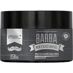 Imel Barba Men's Black Hair Gel Μαλλιών Ανδρικό με Χρώμα 250ml