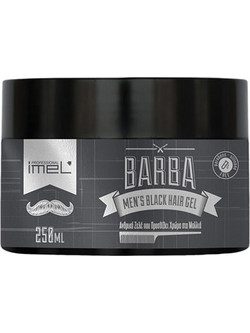 Imel Barba Men's Black Hair Gel Μαλλιών Ανδρικό με Χρώμα 250ml