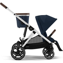 Cybex Gazelle S Καρότσι για Δίδυμα Dark Blue Silver Frame