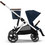 Cybex Gazelle S Καρότσι για Δίδυμα Dark Blue Silver Frame