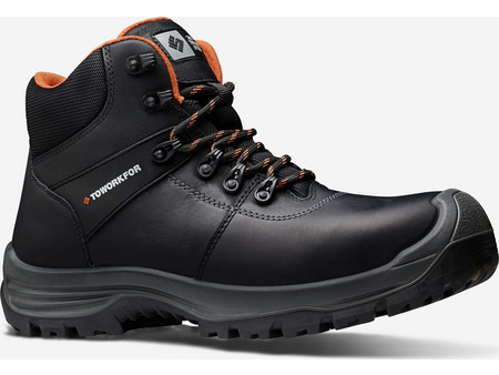 ToWorkFor Trail Μποτάκια Ασφαλείας S3 Αδιάβροχα Μαύρα