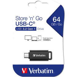Verbatim Retractable 64GB USB Stick 3.2 Gen 1 με USB-C