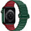 Hoco WA06 Flexible Military Pattern Λουράκι Σιλικόνης Green / Red (Apple Watch 42 / 44 / 45mm)