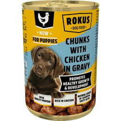Rokus Puppies Chunks with Chicken in Gravy 410gr