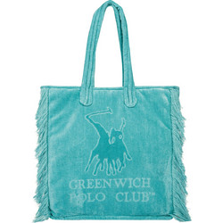 Greenwich Polo Club 3733 Υφασμάτινη Τσάντα Θαλάσσης Ώμου Τιρκουάζ 42x45cm