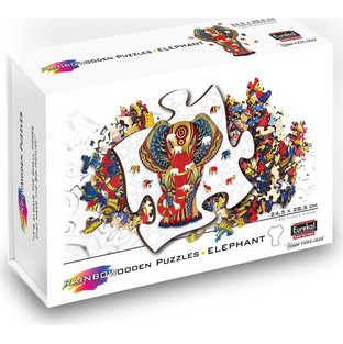 Παιδικό Puzzle Eureka Ξύλινο Rainbow Elephant 120 Κομμάτια
