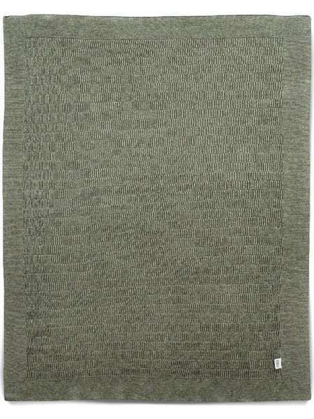 Mamas & Papas SML Pointelle Κουβέρτα Αγκαλιάς Πλεκτή 70x90 Χακί