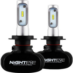 Φώτα Led Αυτοκινήτου 12v/24v IP68 Led Headlight (50W 8000LM) 6500K 2 X 25W NightEye A315-H7